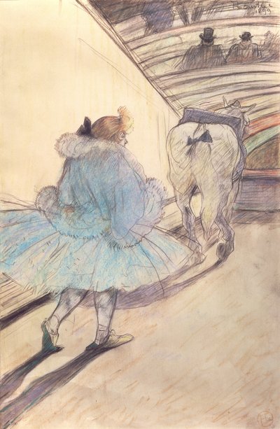 At the Circus, Entering the Ring by Henri de Toulouse Lautrec